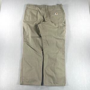 Carhartt Tan Relaxed Fit Carpenter Workwear Pants Mens Size 40x30 Streetwear
